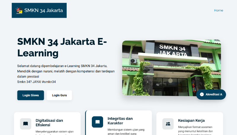 Implementation of SMKN 34 Jakarta Online Examination System